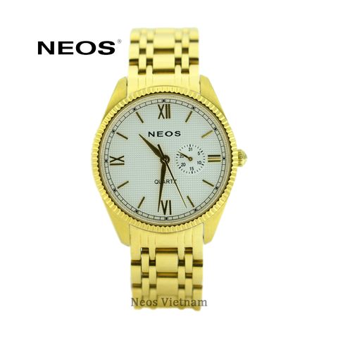 Đồng Hồ 4 Kim Nam Neos N-40703M Sapphire Dây Thép Chính Hãng