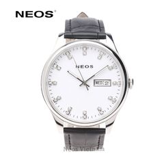 Đồng Hồ Cơ Nam Dây Da Chính Hãng Neos N-90118M Đính Kim Cương