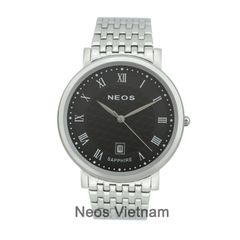 Đồng Hồ Nam Neos N-40737G Dây Thép Sapphire Chính Hãng