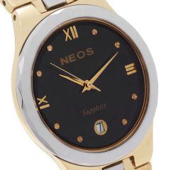 Đồng Hồ Sapphire Nam Neos N-20530M Dây Thép Đính Đá