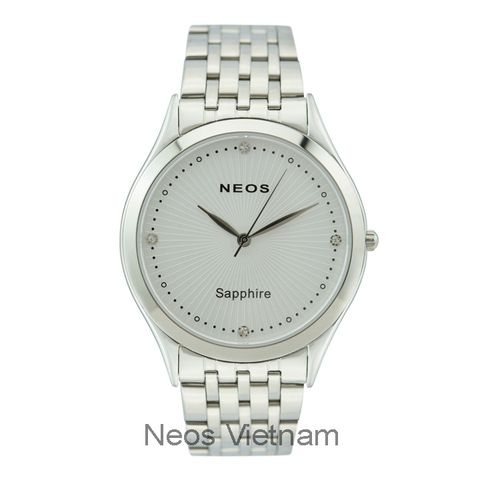 Đồng Hồ Nam Neos N-40663M Sapphire Dây Thép Bạc