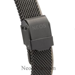 Đồng Hồ Nữ Đẹp Neos N-40685L Sapphire Dây Lưới Đen