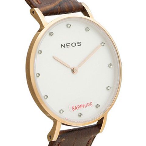 Đồng Hồ Nữ Thời Trang Neos N-40687L Sapphire Dây Da Chính Hãng