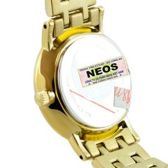 Đồng Hồ Neos N-30917L Nữ Sapphire Dây Thép Vàng