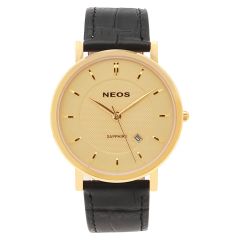 Đồng Hồ Dây Da Đôi Neos N-40676 Sapphire Chính Hãng