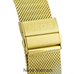 Đồng Hồ Đeo Tay Nam Neos N-40689M Dây Lưới Vàng Chính Hãng