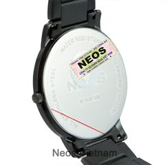 Đồng Hồ Neos N-30913M Nam Dây Thép Đen Sapphire