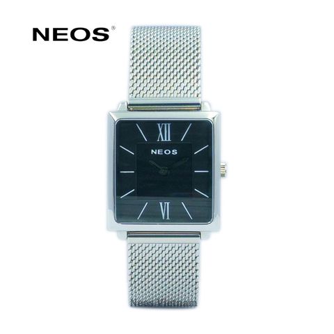 Đồng Hồ Nữ Neos N-40674L Mặt Vuông Dây Lưới