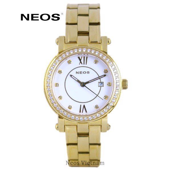 Đồng Hồ Nữ Neos N-30882L Dây Thép Bạc Sapphire