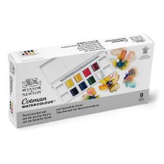 Màu Nước Winsor Newton Cot Man 8 Màu Floral Kèm Cọ