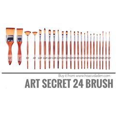 Bộ 24 Cọ Vẽ Art Secret Kèm Túi Vải