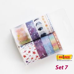 Washi Tape Bộ 10 Cuộn Phong Cách