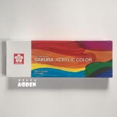 Màu Acrylic SAKURA 12 màu tuýp XAC-12
