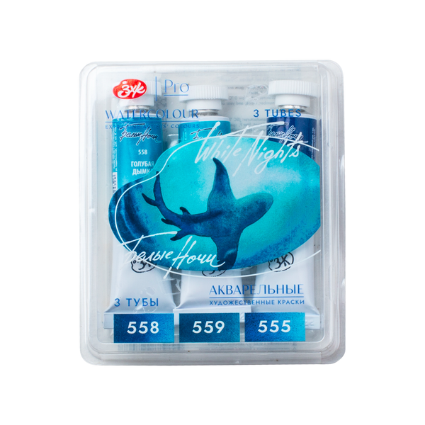 Màu Nước White Nights Granulating (Tách Lớp) Set 3 Tuýp Depth