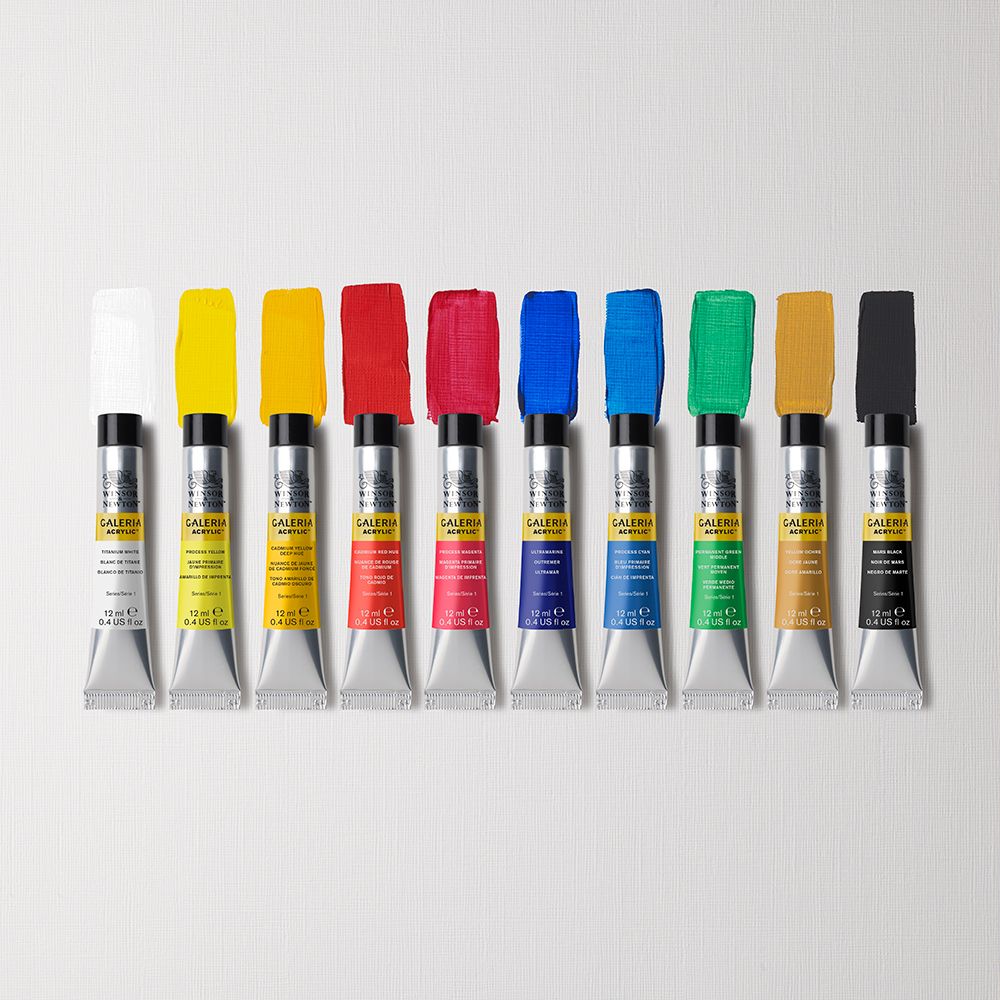 Màu Galeria Acrylic Paint 10 x 12ml Winsor & Newton