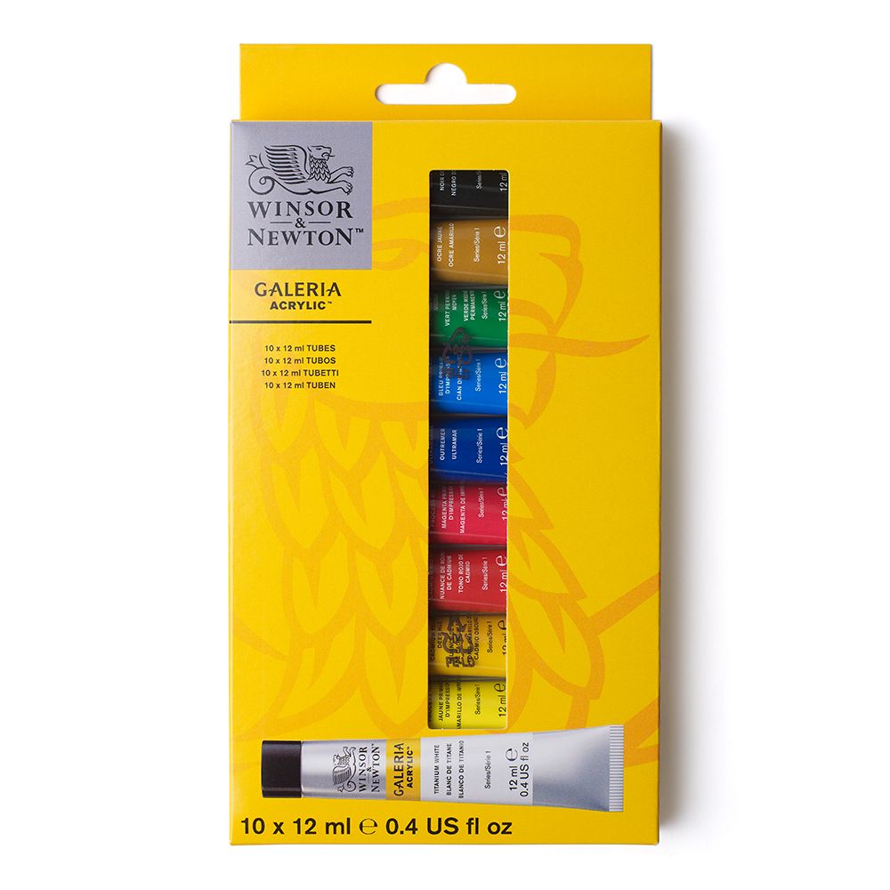 Màu Galeria Acrylic Paint 10 x 12ml Winsor & Newton