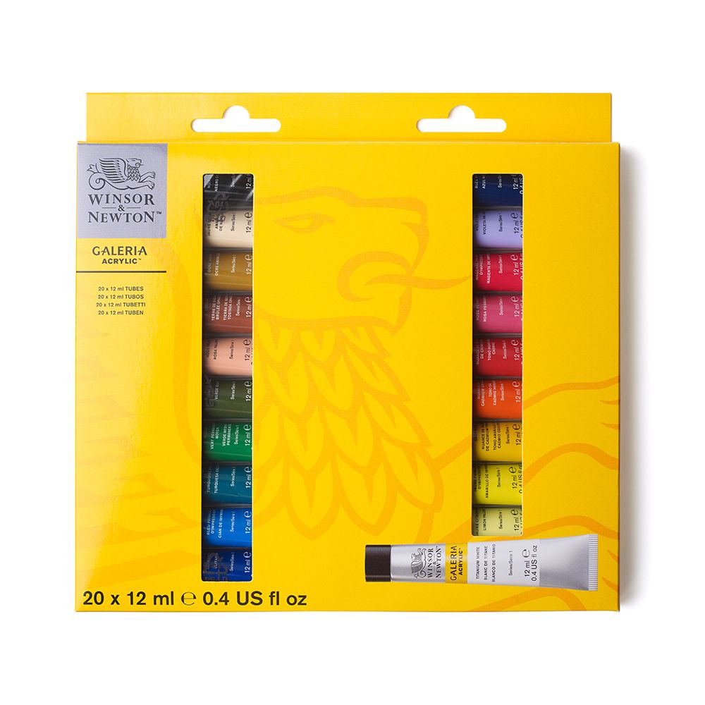 Màu Galeria Acrylic Paint 20 x 12ml Winsor & Newton