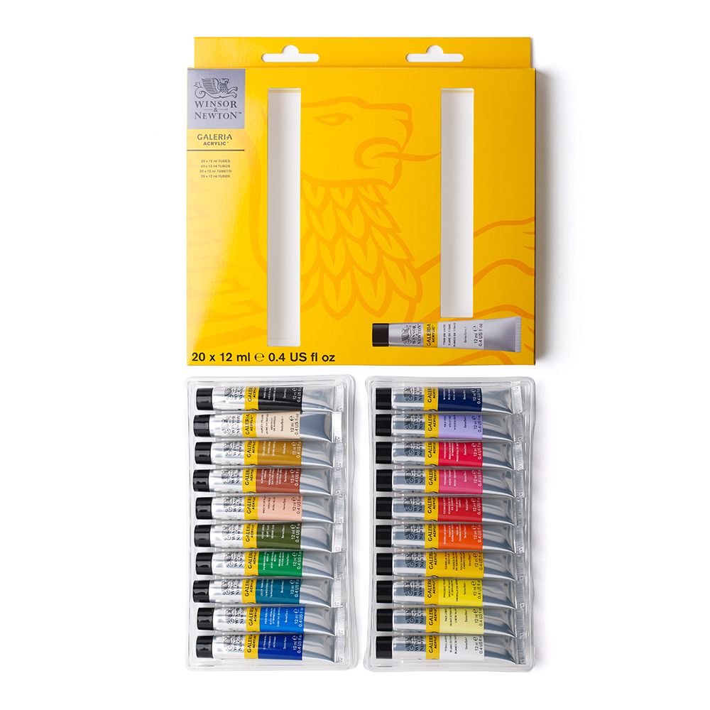 Màu Galeria Acrylic Paint 20 x 12ml Winsor & Newton