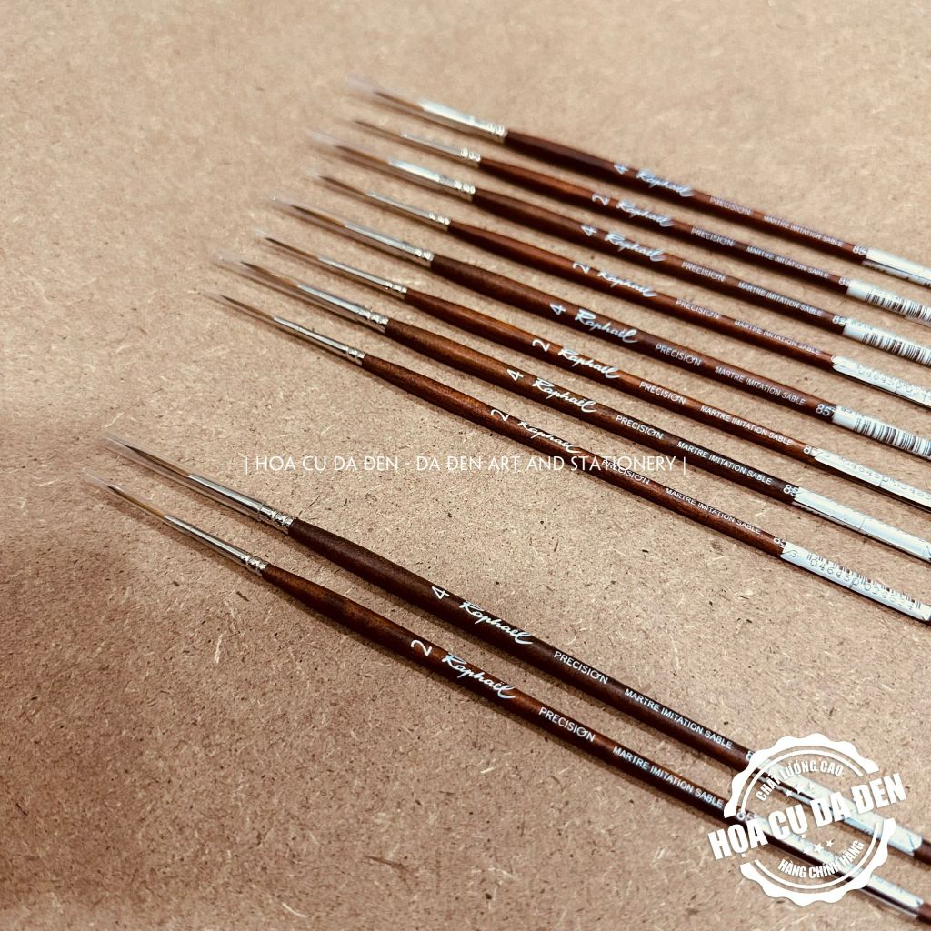 [DA ĐEN] Cọ Tỉa Lông Dài Raphael 8514 | Raphaël Precision Liner Watercolour Brushes Series 8514