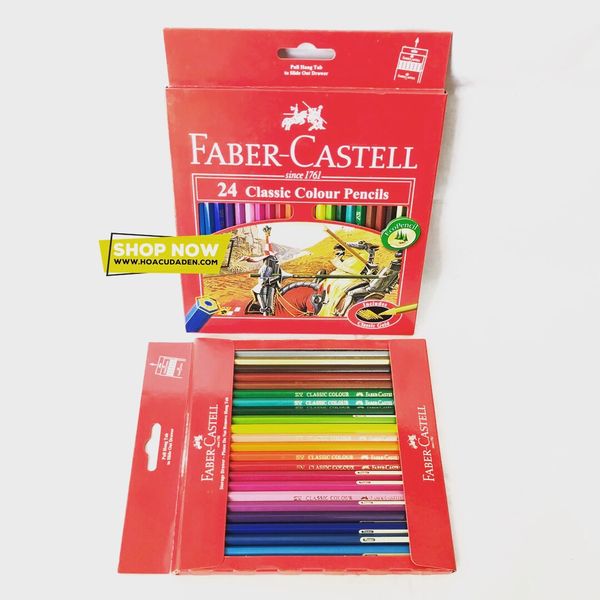 Chì màu khô CLASSIC KNIGHT FABER-CASTELL 24 màu