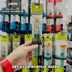 [DA ĐEN] Set Cọ Acrylic Pebeo Pébéo