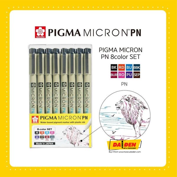 Bộ 8 Màu Sakura PN Pigma Micron