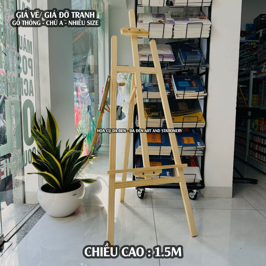 Giá Vẽ Gỗ Thông Nhập Cao Cấp 150cm