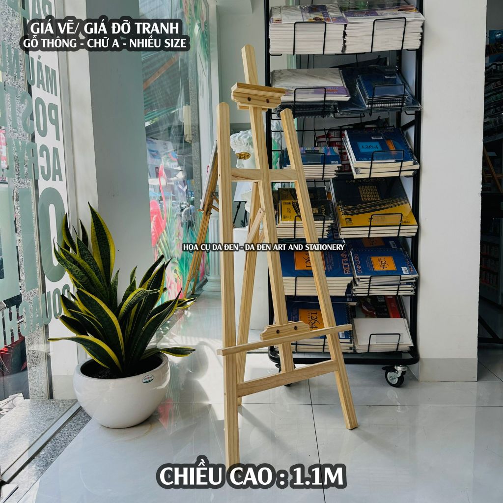 Giá Vẽ Gỗ Thông Nhập Cao Cấp 150cm