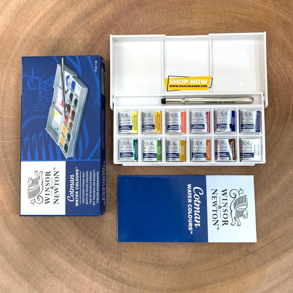 Màu Nước WINSOR & NEWTON Cotman 12 Màu