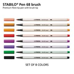 Bộ 8/12/19 Màu Stabilo Brush Pen PN68BR