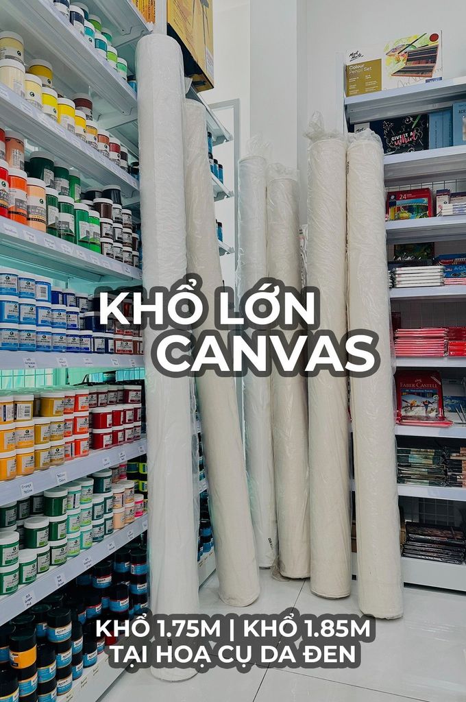 [DA ĐEN] Canvas Khổ Lớn 1,75m ~ 1,85m