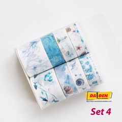 Washi Tape Bộ 10 Cuộn Phong Cách