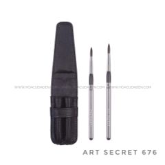 Set 2 Cọ Travel Lông Chồn, Lông Sóc Art Secret 575 / 676