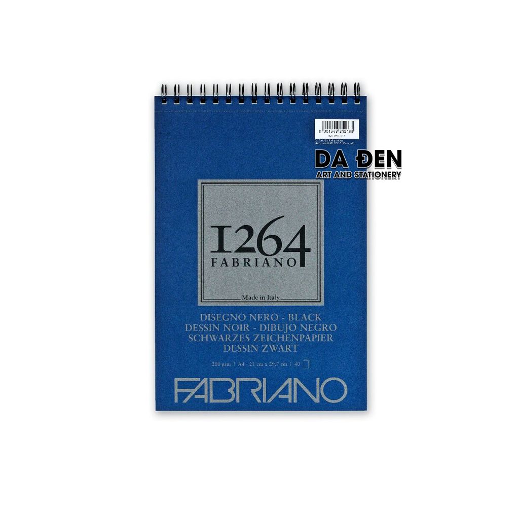 Sổ Fabriano 1264 Giấy Đen A3 200g/m²