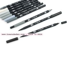 ABT Dual Brush Pen Set 10 Grayscale