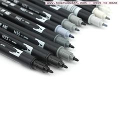 ABT Dual Brush Pen Set 10 Grayscale