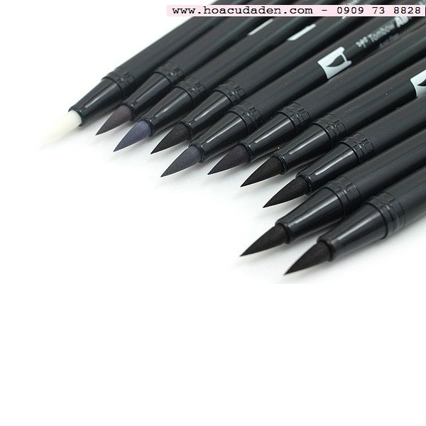 ABT Dual Brush Pen Set 10 Grayscale