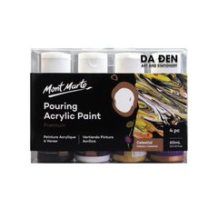 Màu Premium Pouring Acrylic Paint 60ml Set 4 Chai - Celestial