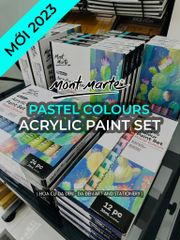 [DA ĐEN] Màu Acrylic Pastel Mont Marte 36ml - New