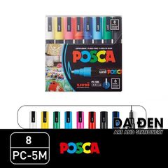 [DA ĐEN] Bộ Bút Vẽ Cao Cấp Uni Posca 1M 3M 5M