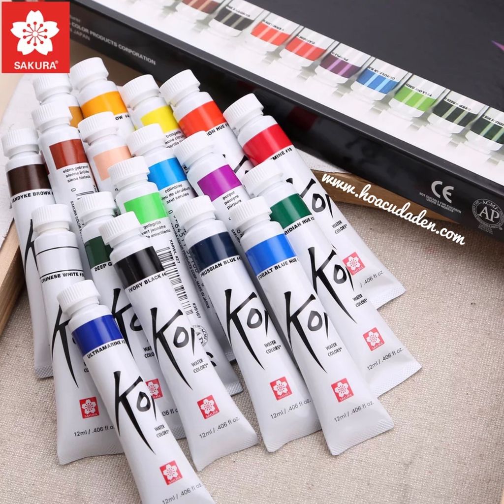 Màu Nước Sakura Koi Tuýp 12ml Transparent Color