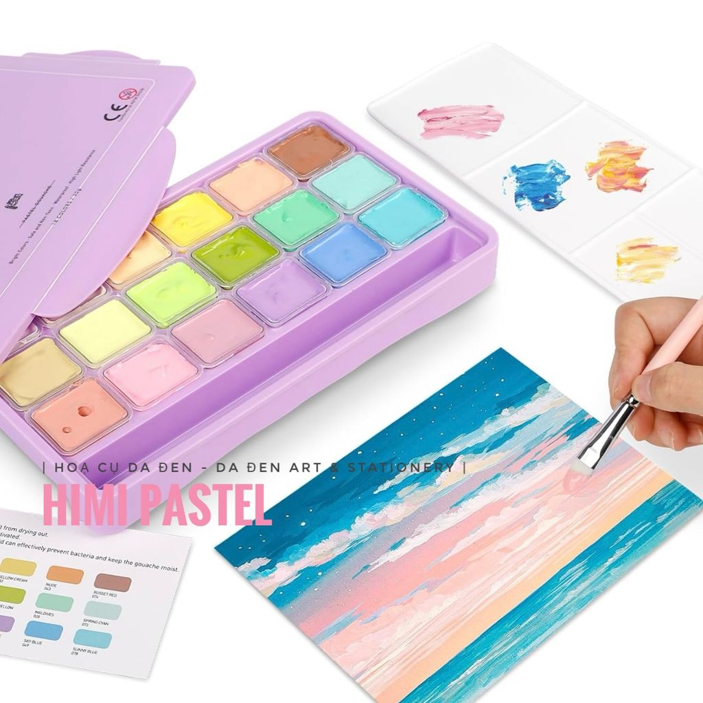 Màu Gouache Himi Pastel 18 Màu Thạch 30ml