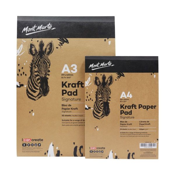 Sổ Giấy Kraft Mont Marte 115gsm 50 Tờ