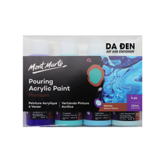 Màu Premium Pouring Acrylic Paint 120ml Set 4 Chai - Marina