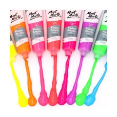 Màu Acrylic Neon Bộ 8 Màu 36ml Mont Marte