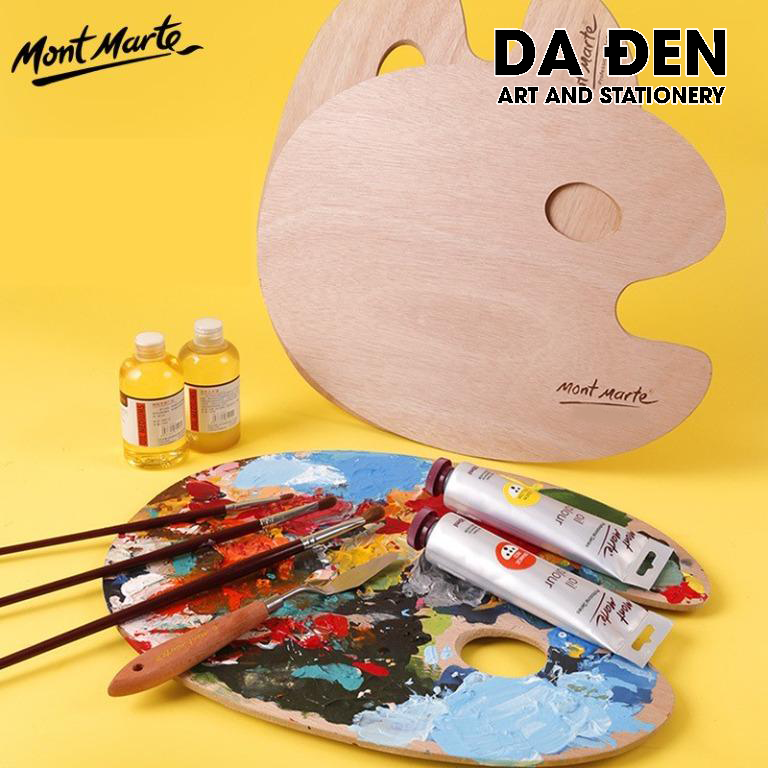 Bảng pha màu gỗ Mont Marte - Traditional Wood Palette