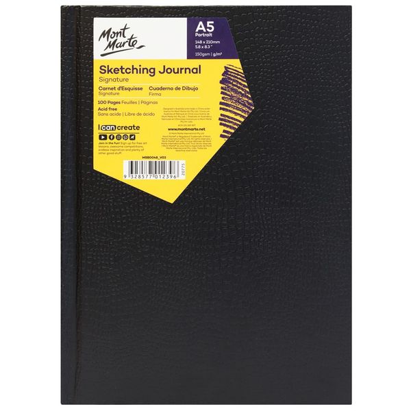 Sổ Vẽ Sketching Journal Croc Mont Marte 150gsm A5 Portrait 100 Page