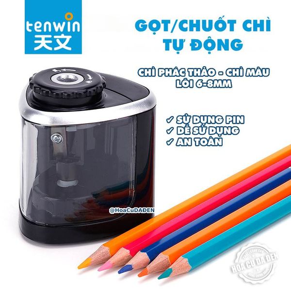 [DA ĐEN] Chuốt Chì Tự Động Tenwin Bằng Pin