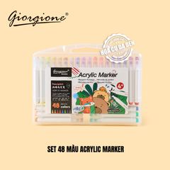 [DA ĐEN] Bộ Bút Sơn Acrylic Marker Giorgione G-AM-BS12 Bộ 12/24/36/48 Màu