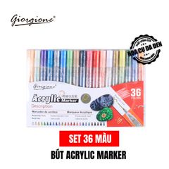 [DA ĐEN] Bộ Bút Sơn Acrylic Marker Giorgione 1.0mm G-MK1105